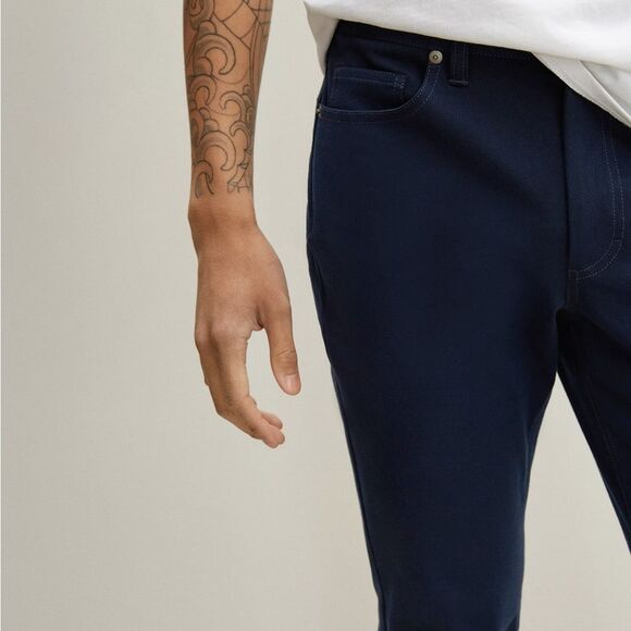 NWT Everlane The Performance 5-Pocket Pant Uniform Slim Fit Navy Size 30x32 - Picture 4 of 14